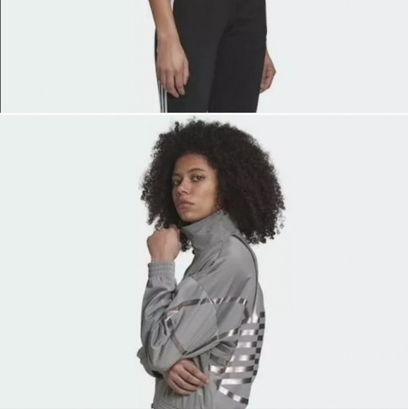 Adidas crop trefoil iridescent jacket - Picture 3 of 5